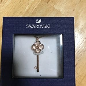 Swarovski, Rose Gold “Key” necklace